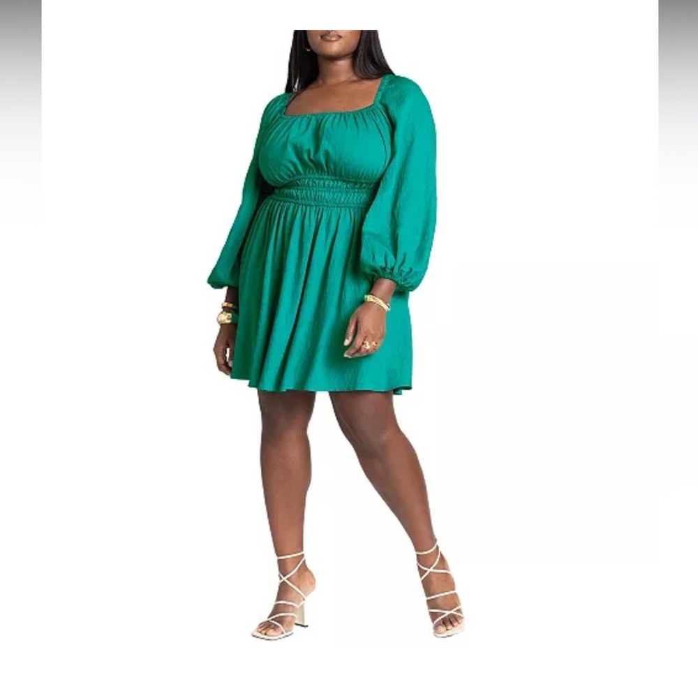 Eloquii Emerald Long Sleeve Dress